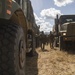U.S. Marines convoy to a landing zone