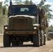 U.S. Marines convoy to a landing zone