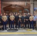 U.S Marines Share A Meal With New York Firefighters