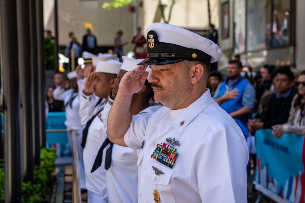 Sea Service Personnel Attend Appreciation Event at Rockefeller Center