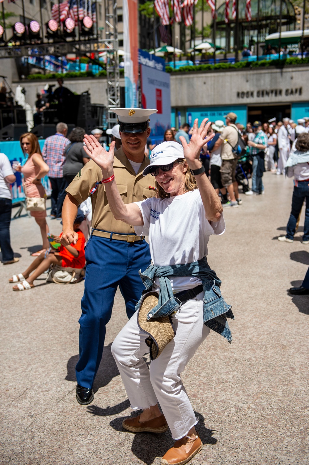 Sea Service Personnel Attend Appreciation Event at Rockefeller Center