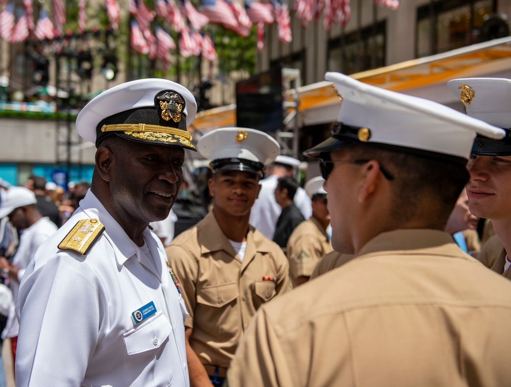 Sea Service Personnel Attend Appreciation Event at Rockefeller Center