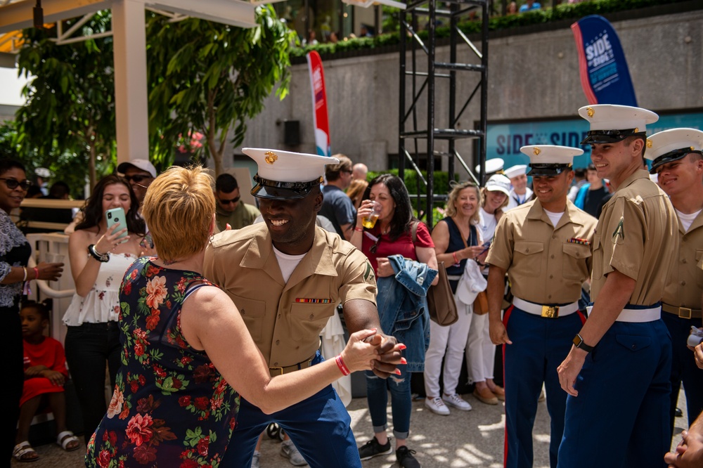 Sea Service Personnel Attend Appreciation Event at Rockefeller Center