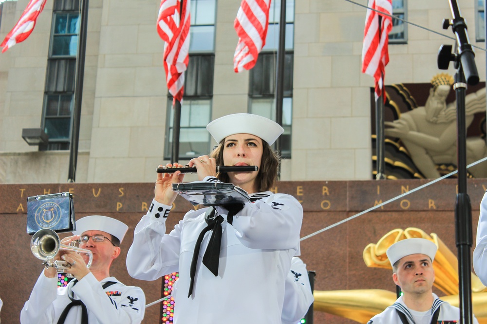 Sea Service Personnel Attend Appreciation Event at Rockefeller Center