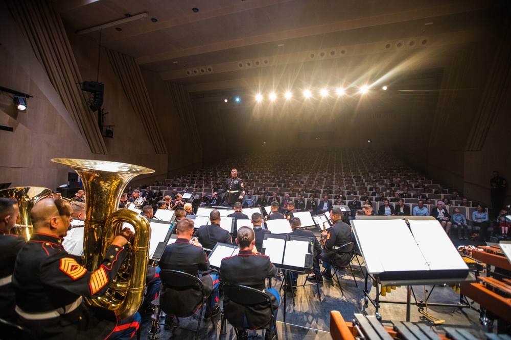 1st Marine Division Band rock the Cite de la Musique et de la Danse