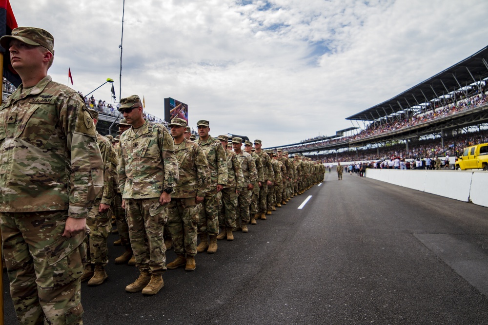 38th Infantry Division Departs from Indianapolis 500