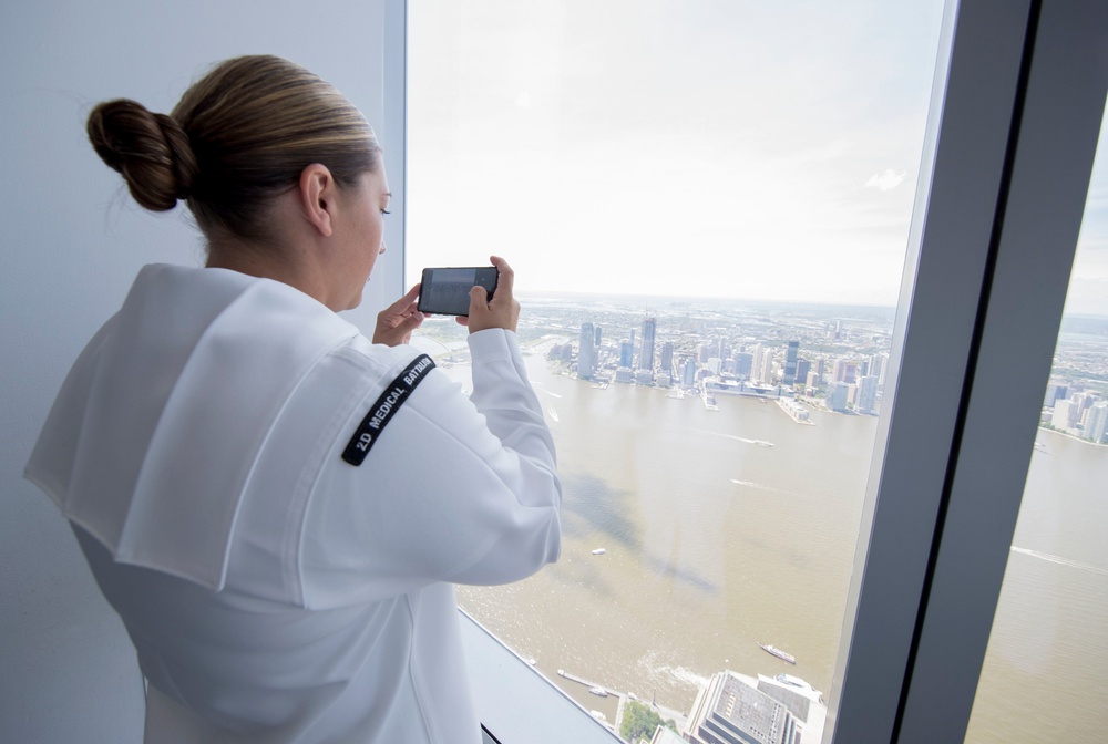 Sailors Visit One World Trade Center