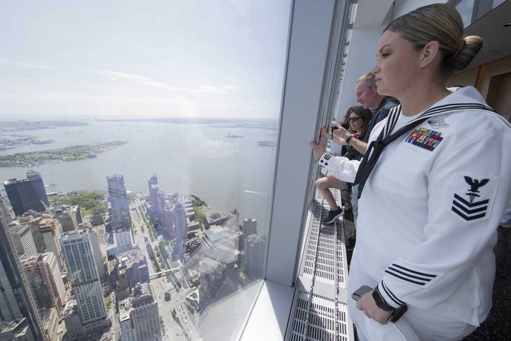 Sailors Visit One World Trade Center