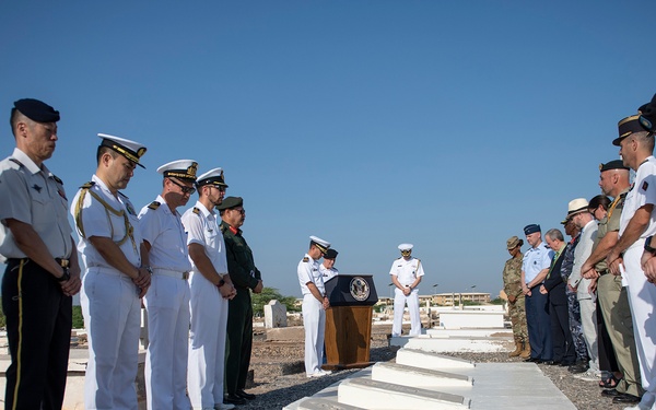 U.S. Embassy Djibouti, multinational military service members gather for Memorial Day
