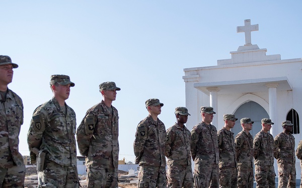 U.S. Embassy Djibouti, multinational military service members gather for Memorial Day