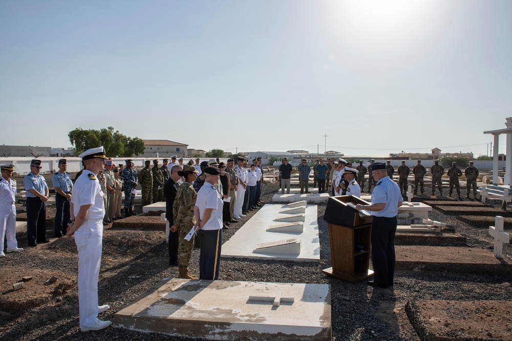 U.S. Embassy Djibouti, multinational military service members gather for Memorial Day