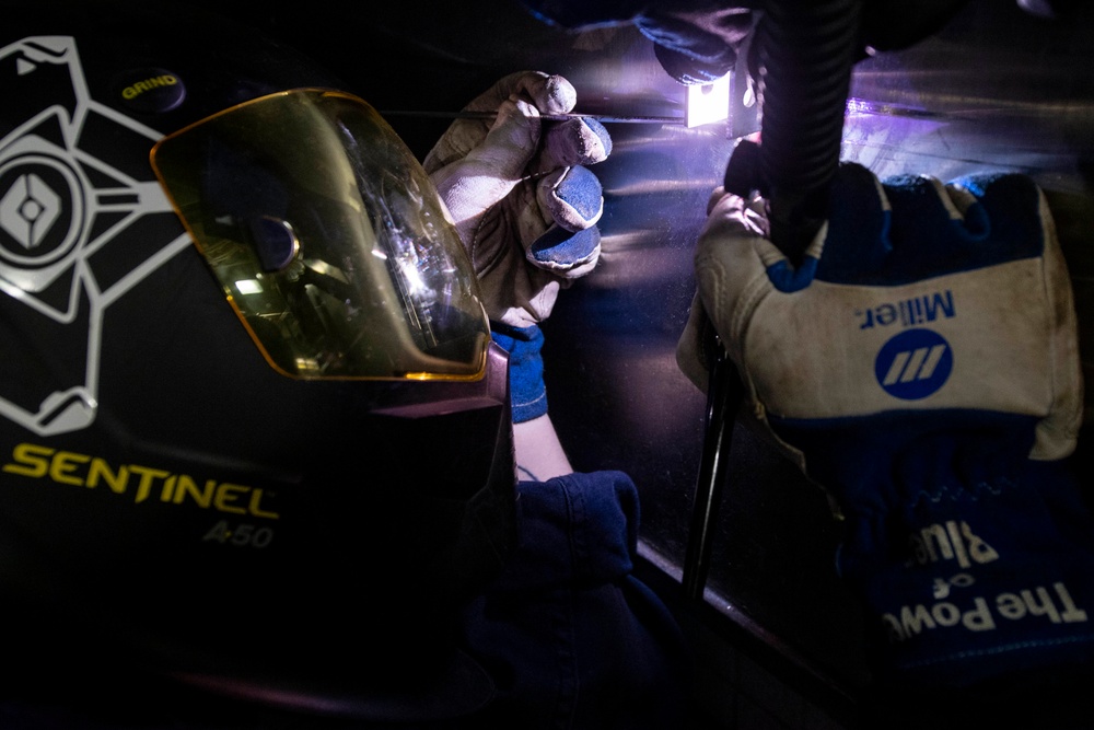 Welding Aboard USS John P. Murtha