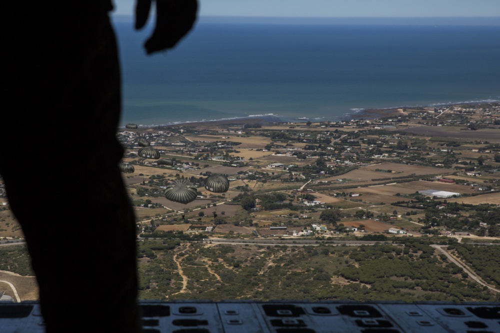 Static Line Jump: SPMAGTF-CR-AF 19.2 Marines increase aerial-delivery proficiency