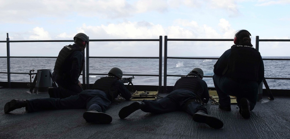 Nimitz Sailors Conduct A Live-Fire Exercise