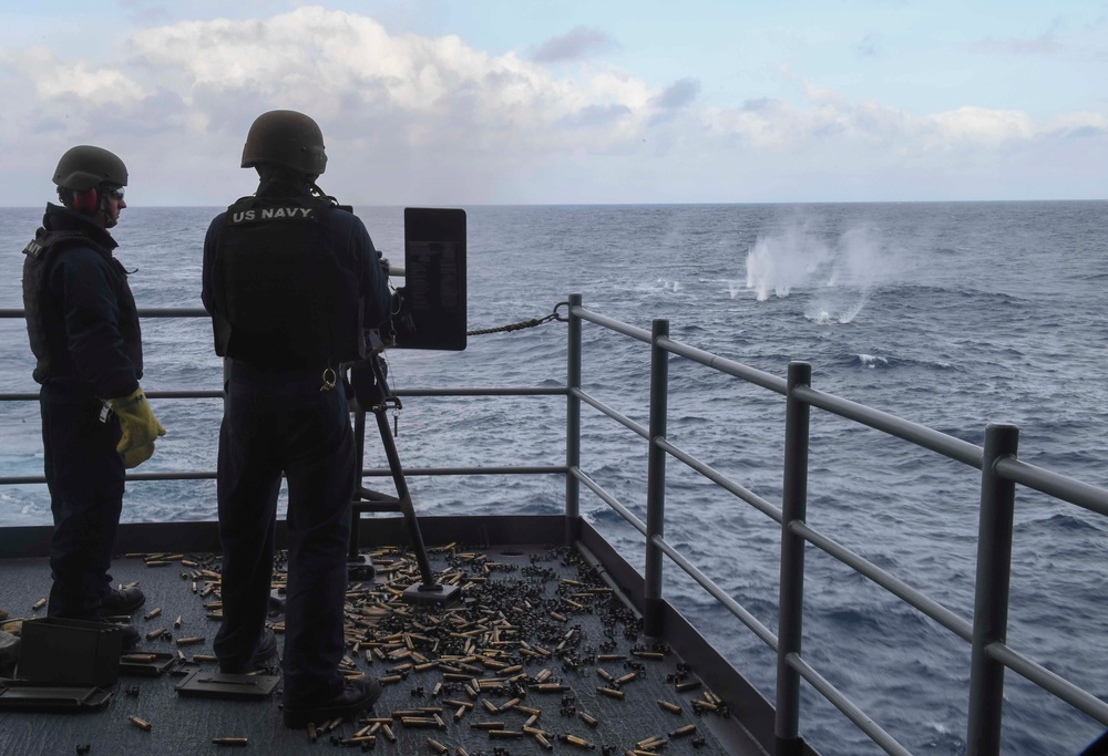 Nimitz Sailors Conduct A Live-Fire Exercise