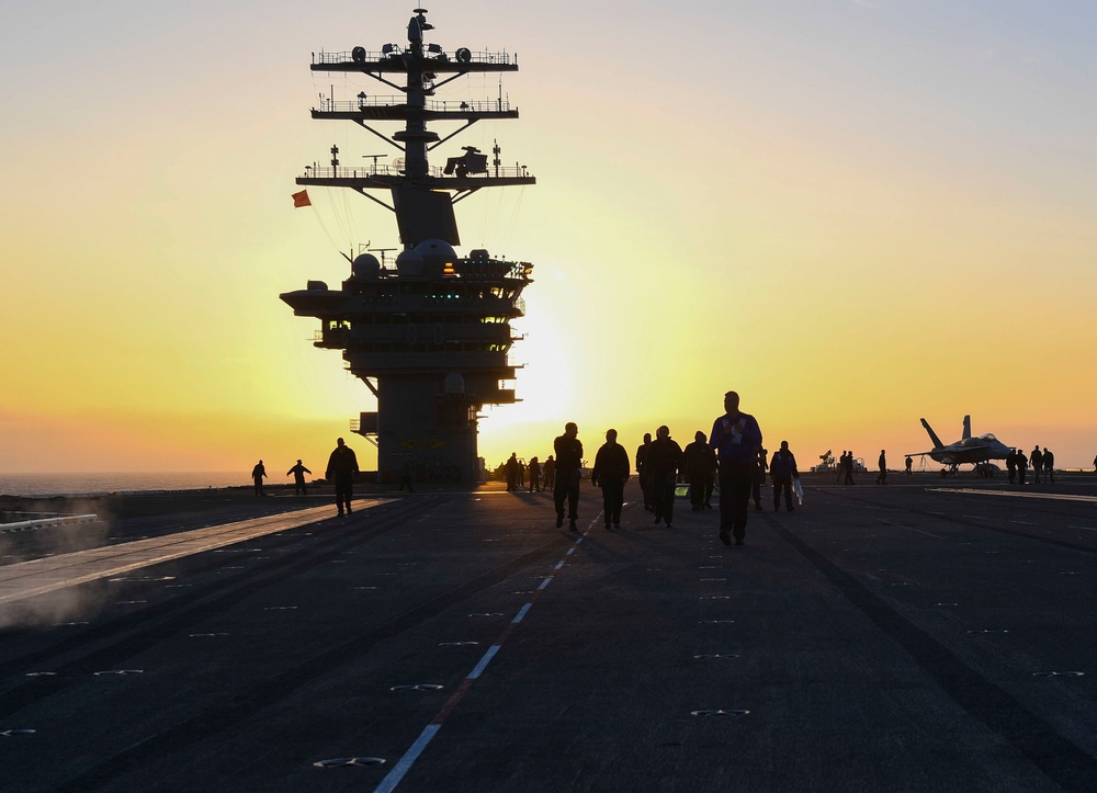 Nimitz Sailors Prepare For A Foreign Object Debris Walkdown