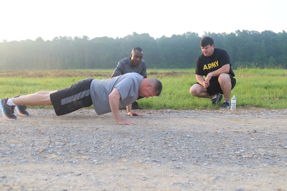 Push-Ups at Camp McCain