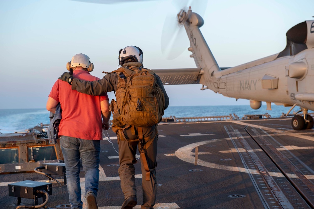 Nitze Performs MEDEVAC of Polish Merchant