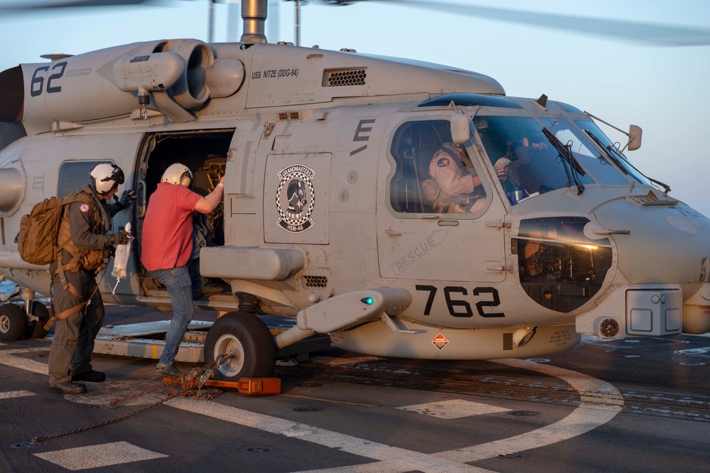 Nitze Performs MEDEVAC of Polish Merchant