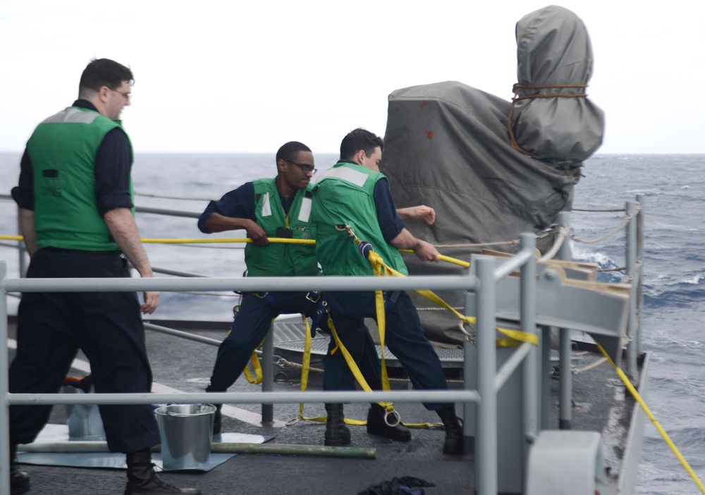 Nimitz Sailors Perform NIXIE Drill