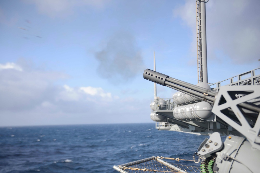 Nimitz Tests Phalanx CIWS