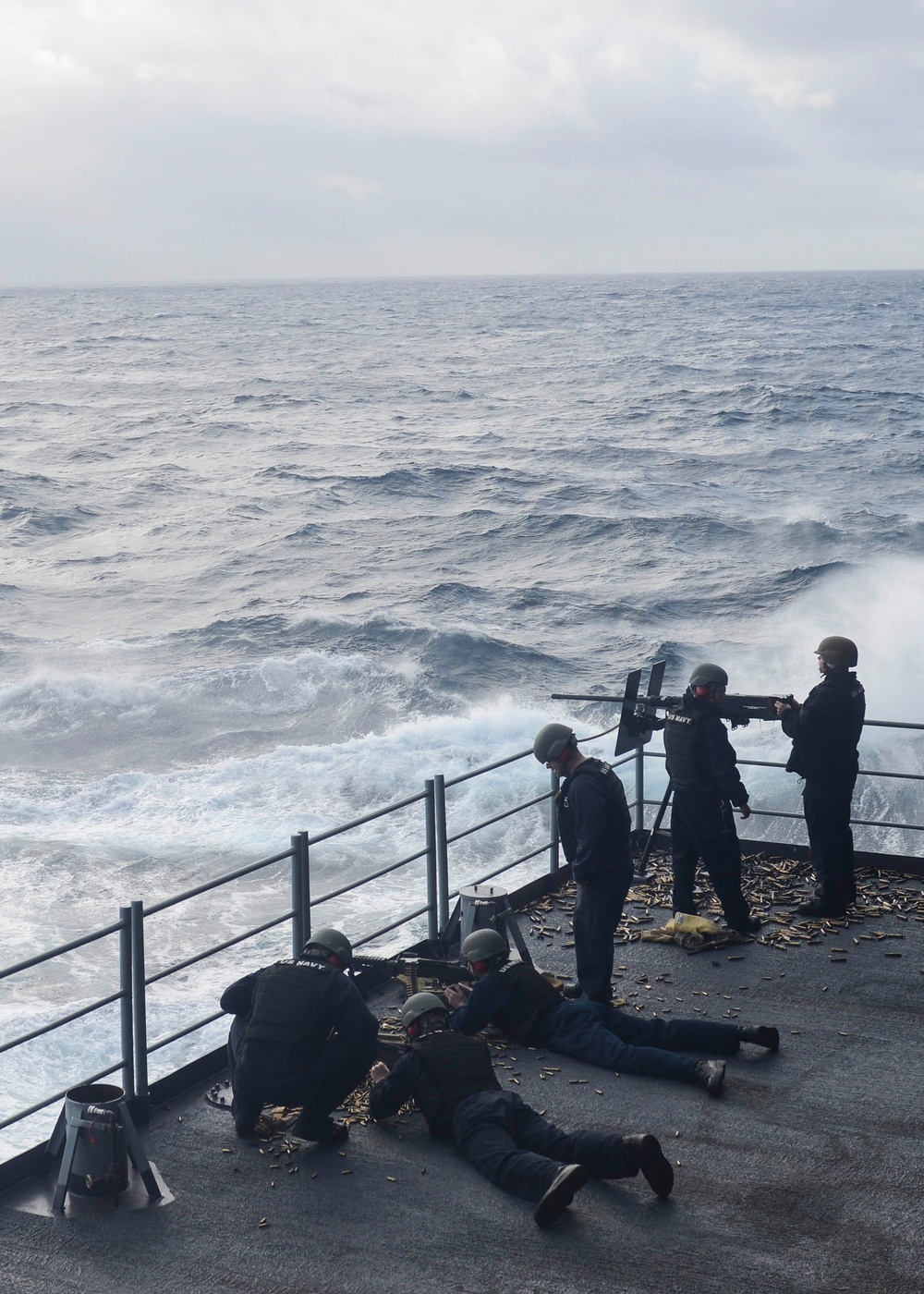 Nimitz Sailors Participate In A Weapons Exercise