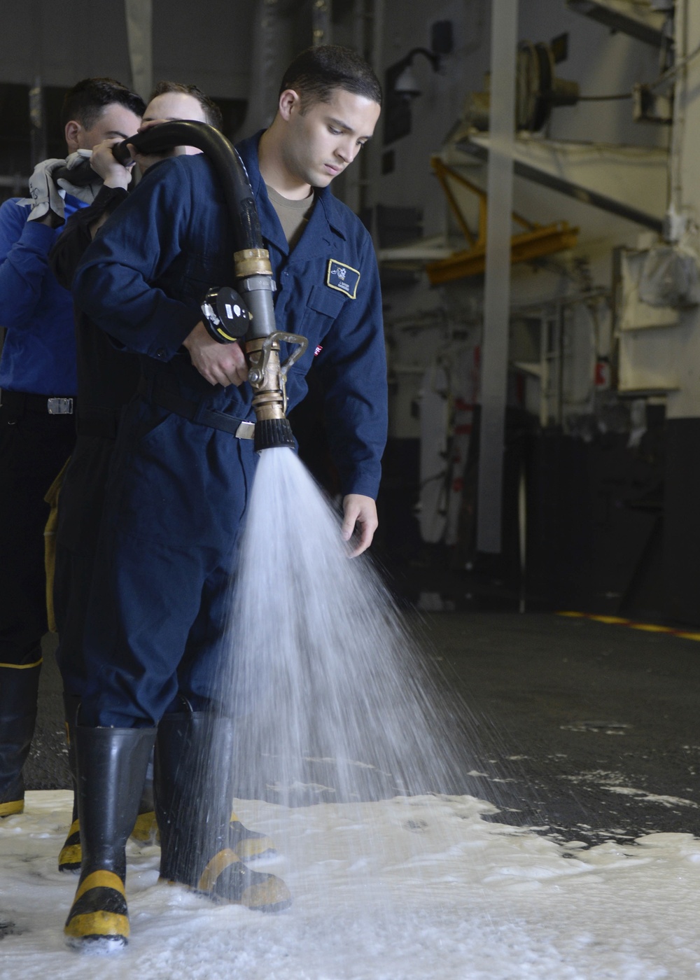 Nimitz Sailors Test Hose