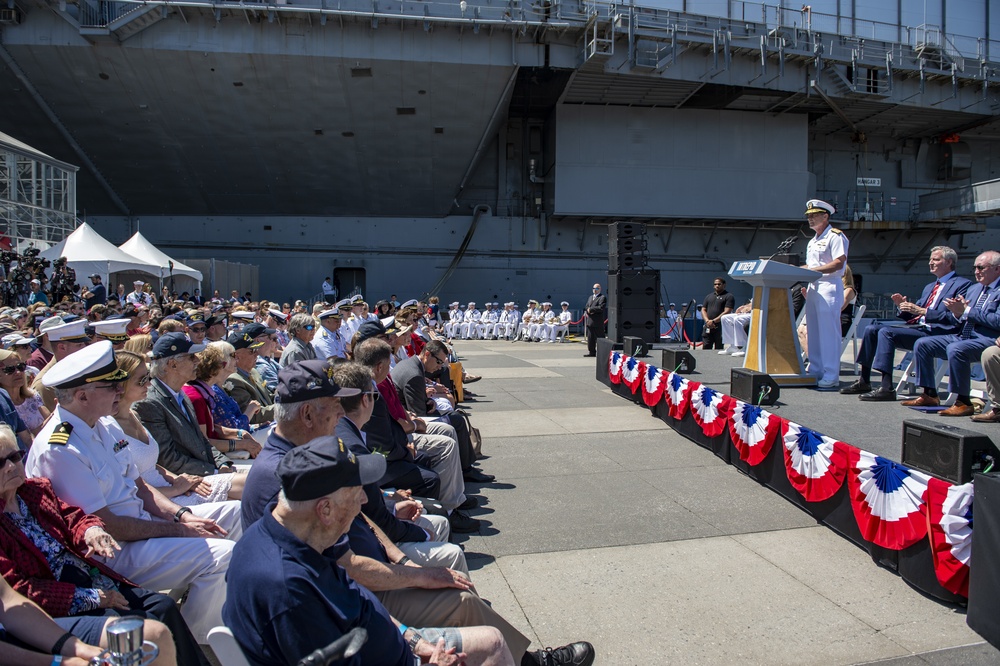 USS Intrepid Fleet Week Ceremony