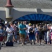 Crowd Watches 380th Army Band