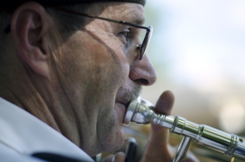 CW4 Patterson Plays The Trombone