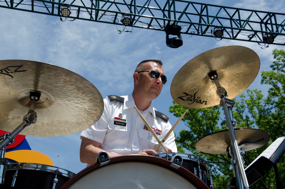 Staff Sgt. Runyan On Drums