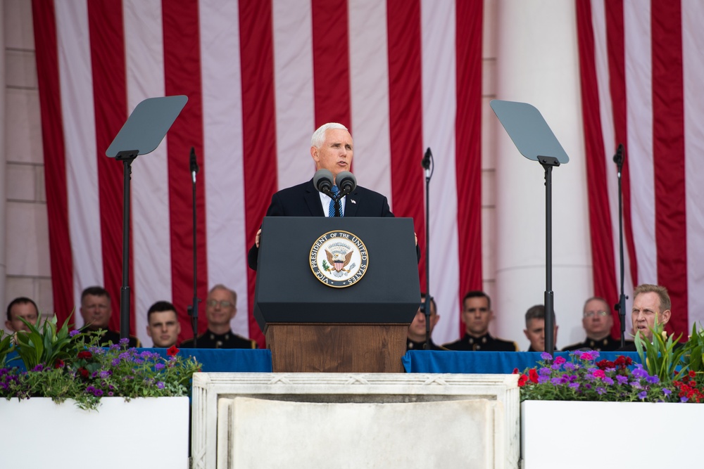 Mike Pence Speaks at Memorial Day Observance