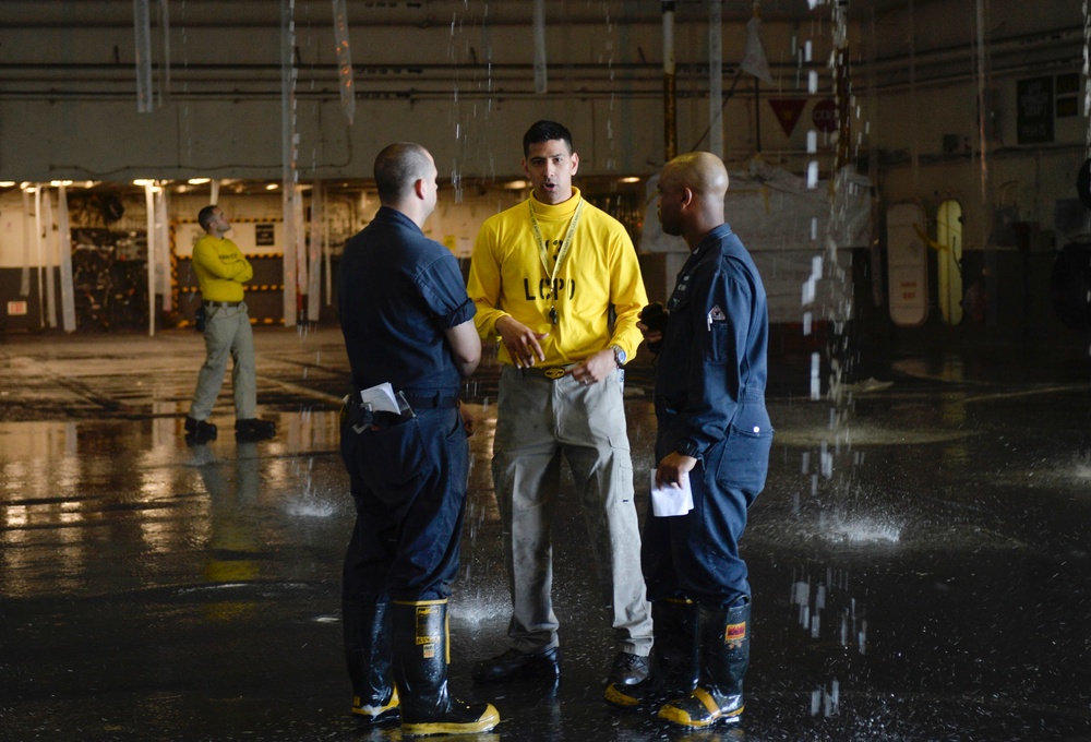 Nimitz Sailor Debriefs Sailors