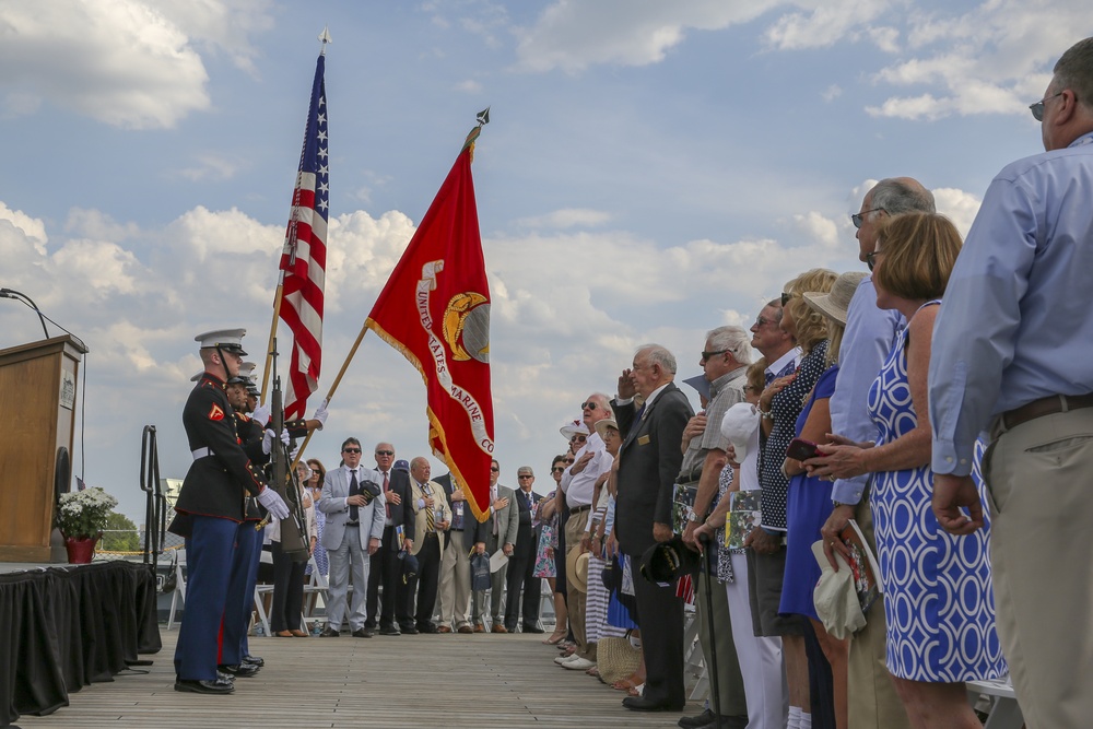 21 Gun Salute on the USS North Carolina Battleship