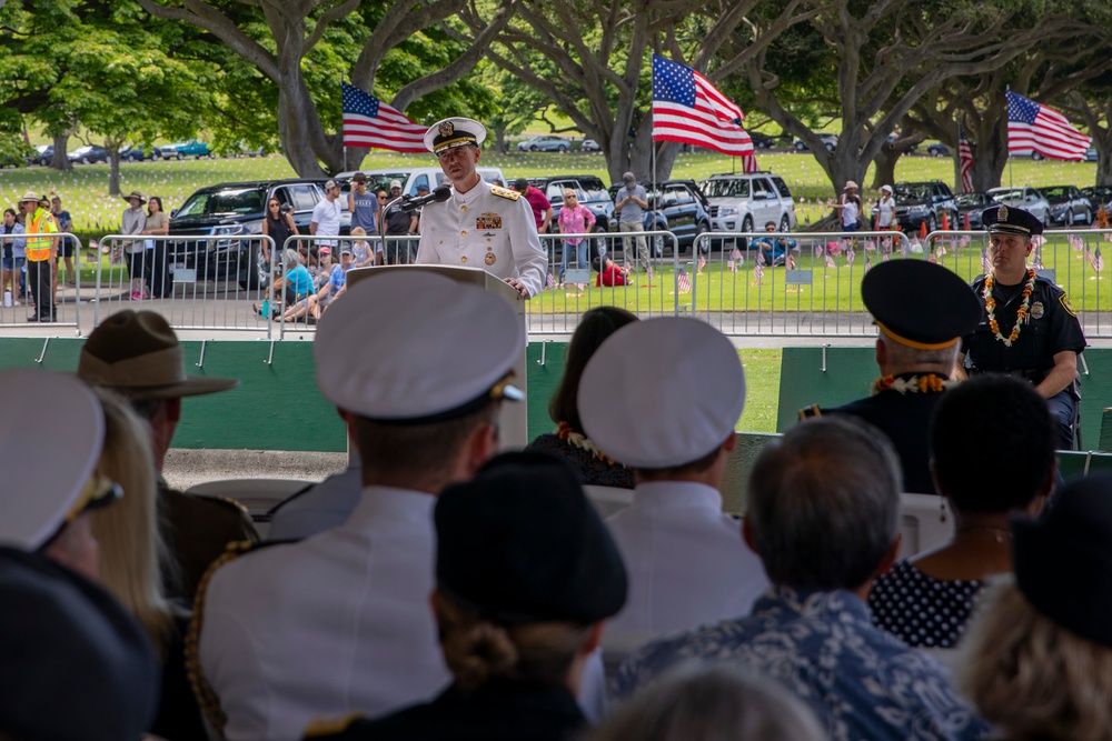 CNO Speaks at the 70th Annual Mayor’s Memorial Day Ceremony at the National Memorial Cemetery of the Pacific