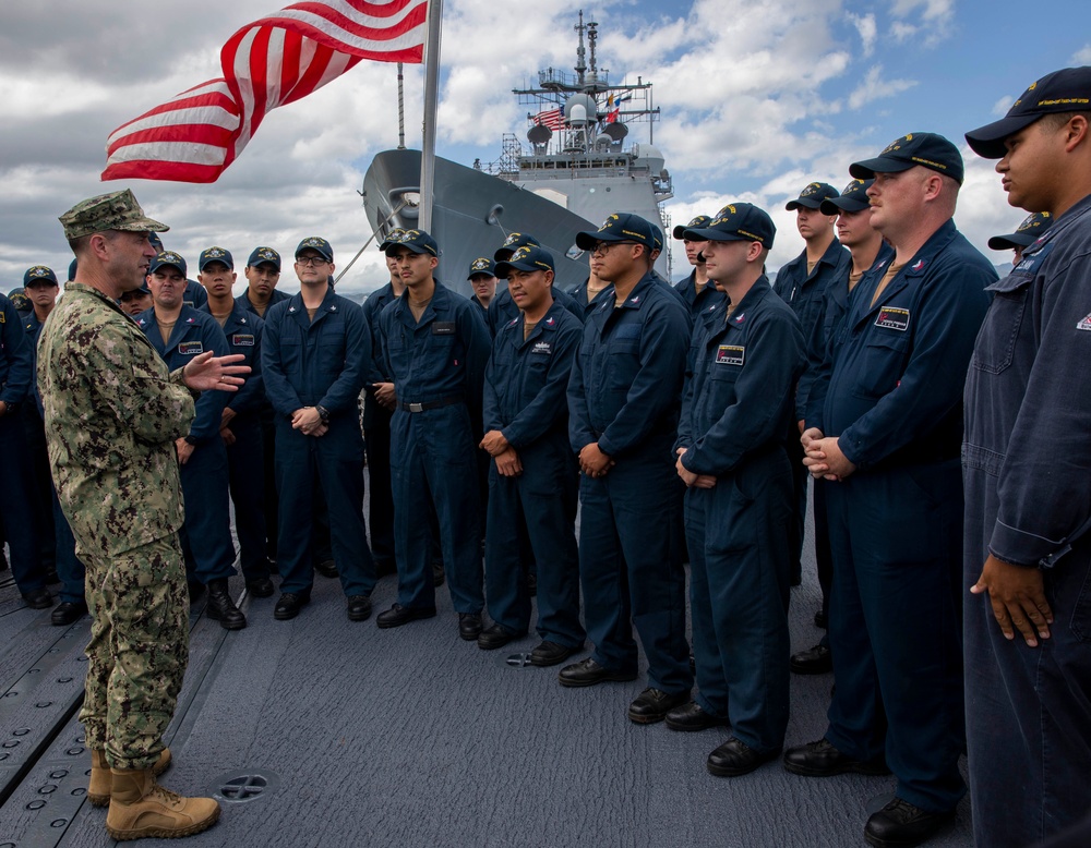 CNO Visits Ships, Speaks with Sailors in Hawaii