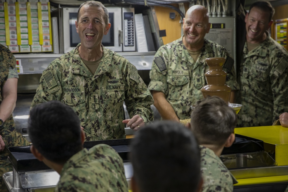 CNO Visits Ships, Speaks with Sailors in Hawaii