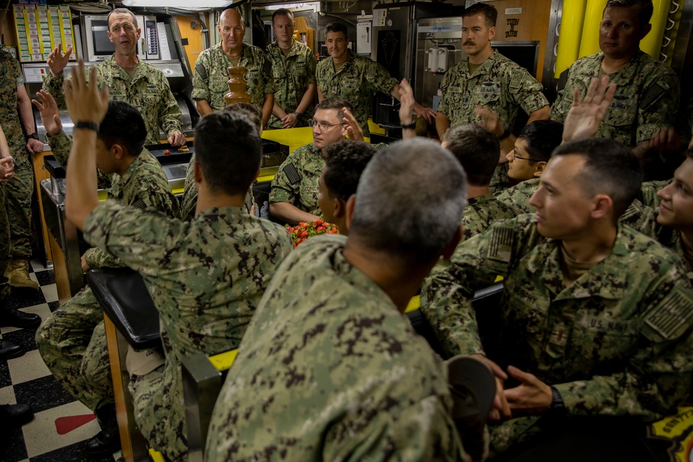 CNO Visits Ships, Speaks with Sailors in Hawaii