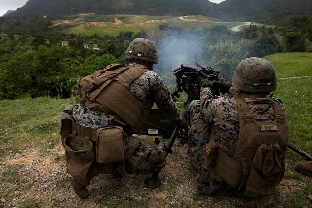 Weapons Company Marines build machine gun proficiency