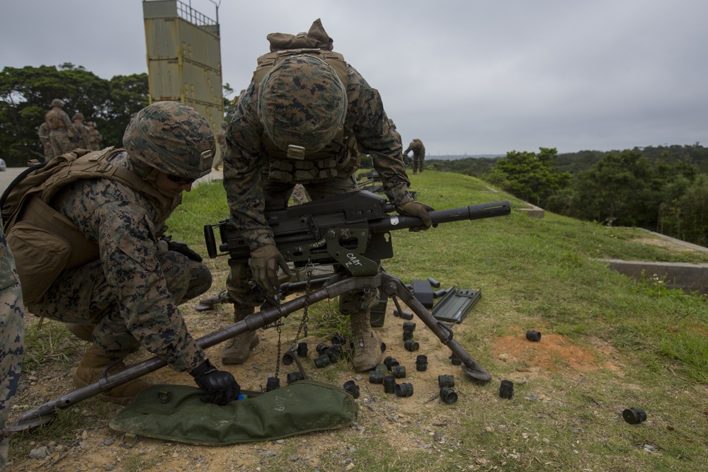 Weapons Company Marines build machine gun proficiency