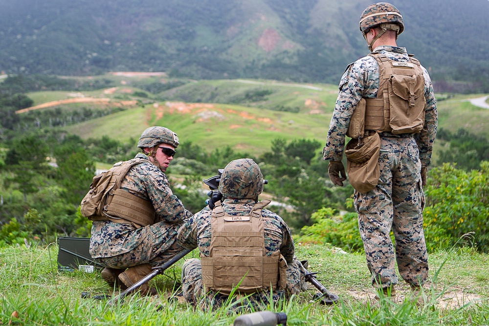 Weapons Company Marines build machine gun proficiency