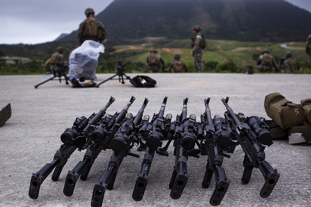 Weapons Company Marines build machine gun proficiency