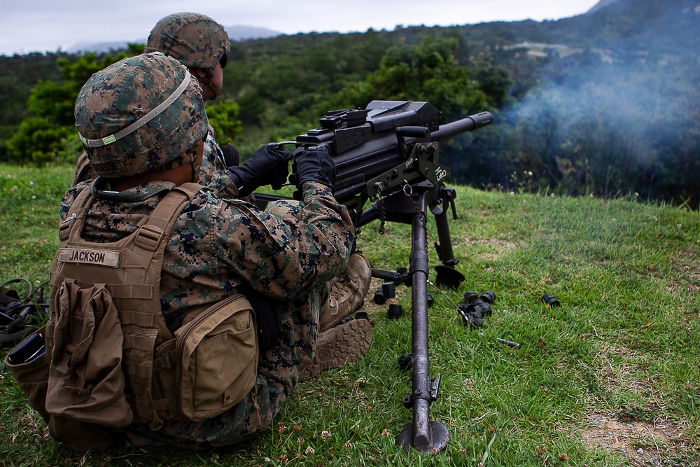 Weapons Company Marines build machine gun proficiency