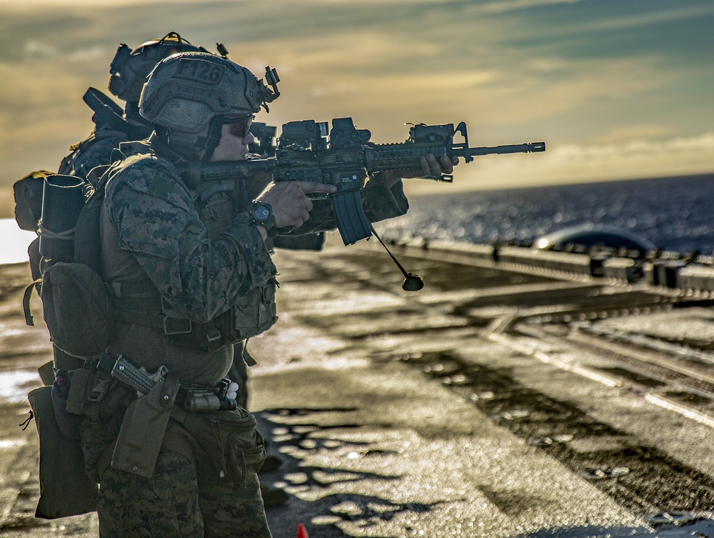 Maritime Raid Force flight deck live-fire exercise
