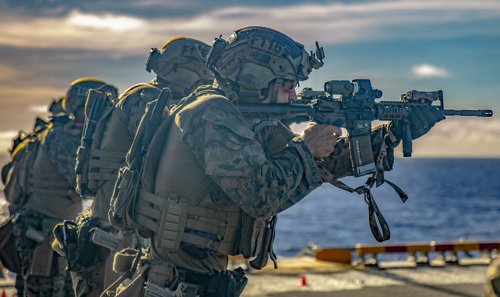 Maritime Raid Force flight deck live-fire exercise