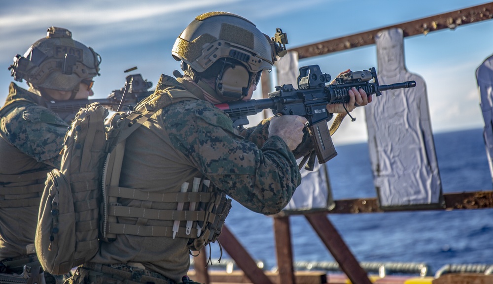 Maritime Raid Force flight deck live-fire exercise
