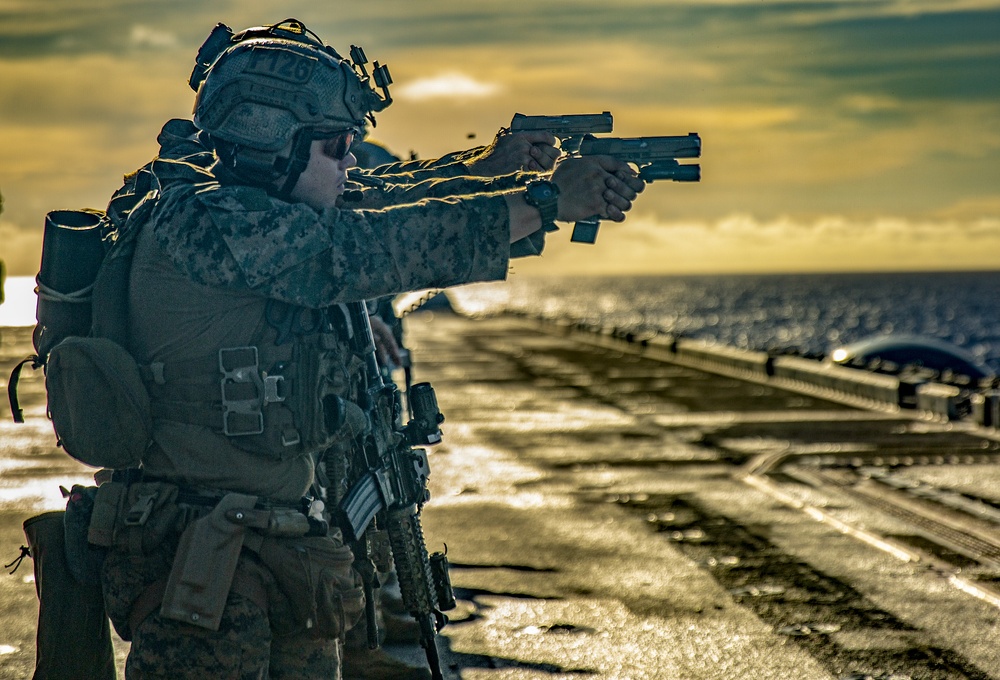 Maritime Raid Force flight deck live-fire exercise