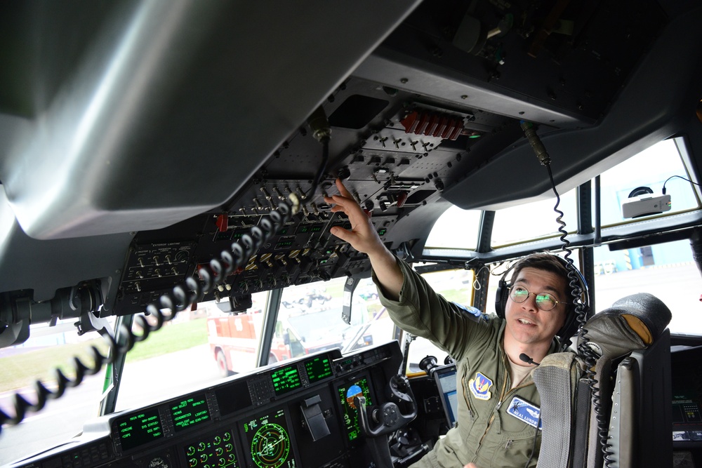 424th Air Base Squadron emergency situation exercise in C 130J Super Hercules Aircraft