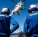 USS Harpers Ferry Conducts Vertical Replenisment