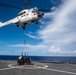 USS Harpers Ferry Conducts Vertical Replenisment